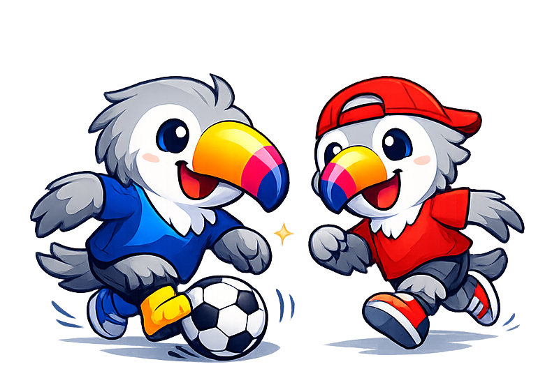 juvela Tukan beim Fußball